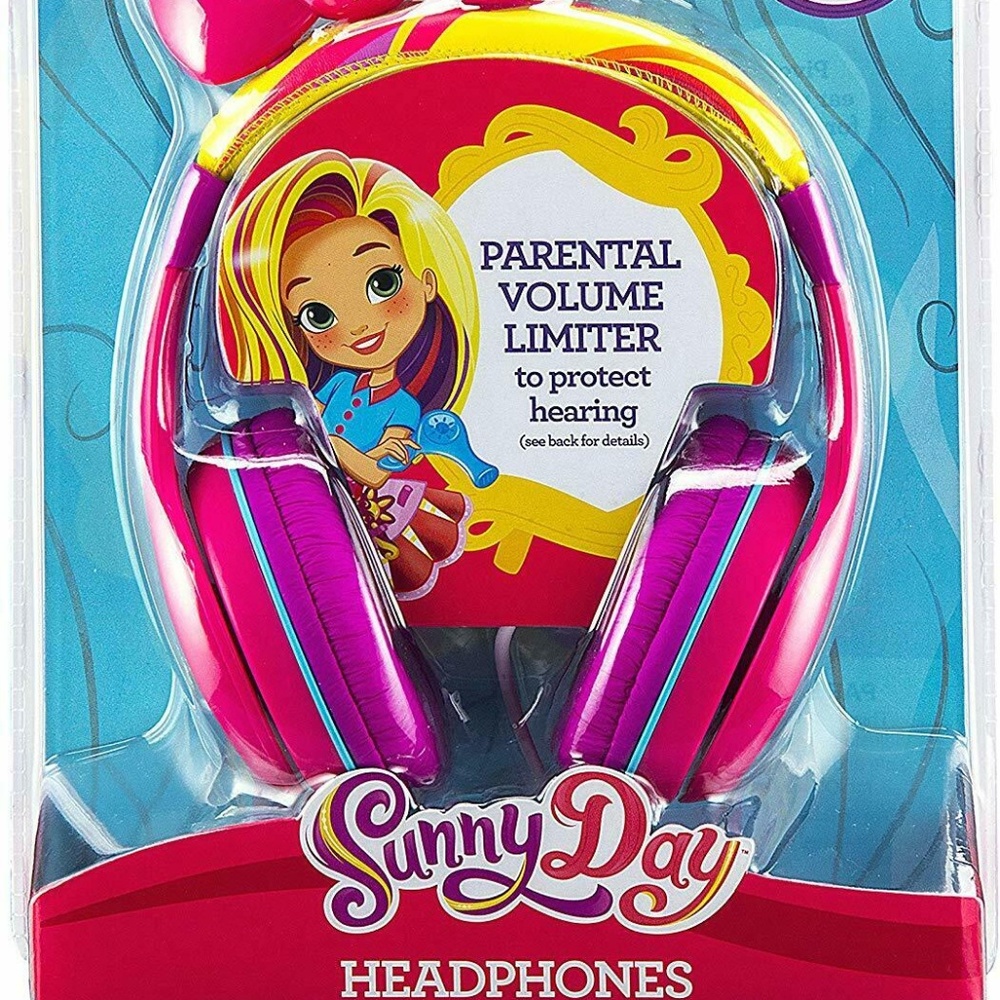 Nickelodeon Sunny Day Headphones with Built in Volume Limiting For Kids NEW